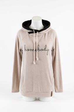 NEW AMPERSAND AVE doublehood sweatshirt in homebody